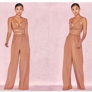 House Of CB, 'Monique' Tan Wrap Over Two Piece, Size S